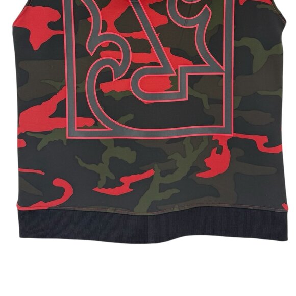 NEW WITH DEFECT Rock Revival Men Black/Red/Green Camouflage Hoodie Vest Jacket M - Picture 9 of 13